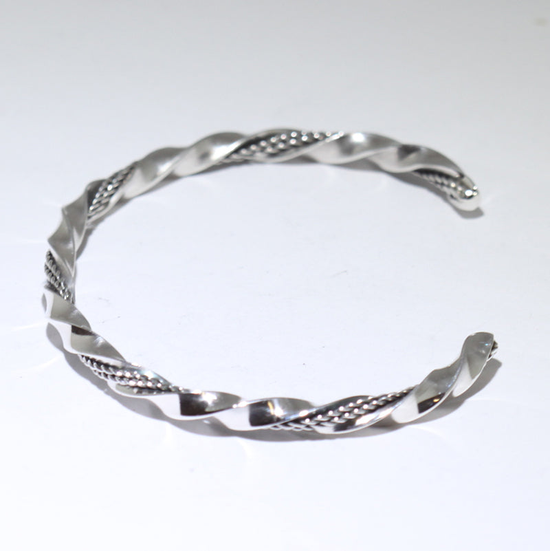Silver Bracelet by Navajo 5-1/4"