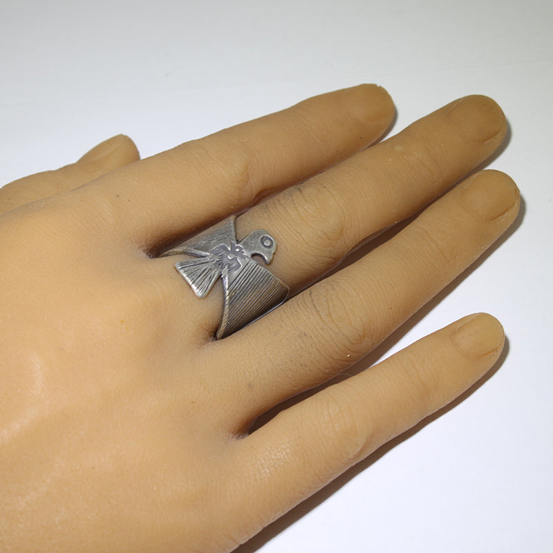 Coin Silver Ring by Falcon Trading Co.- 9.5