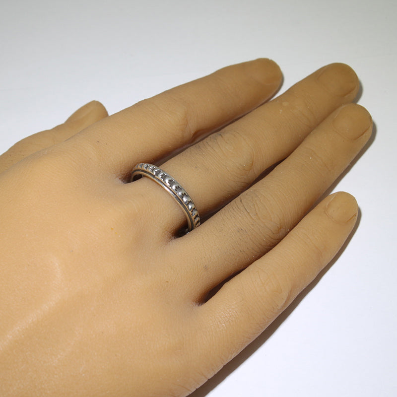 Silver Ring by Tsosie Orville White- 13