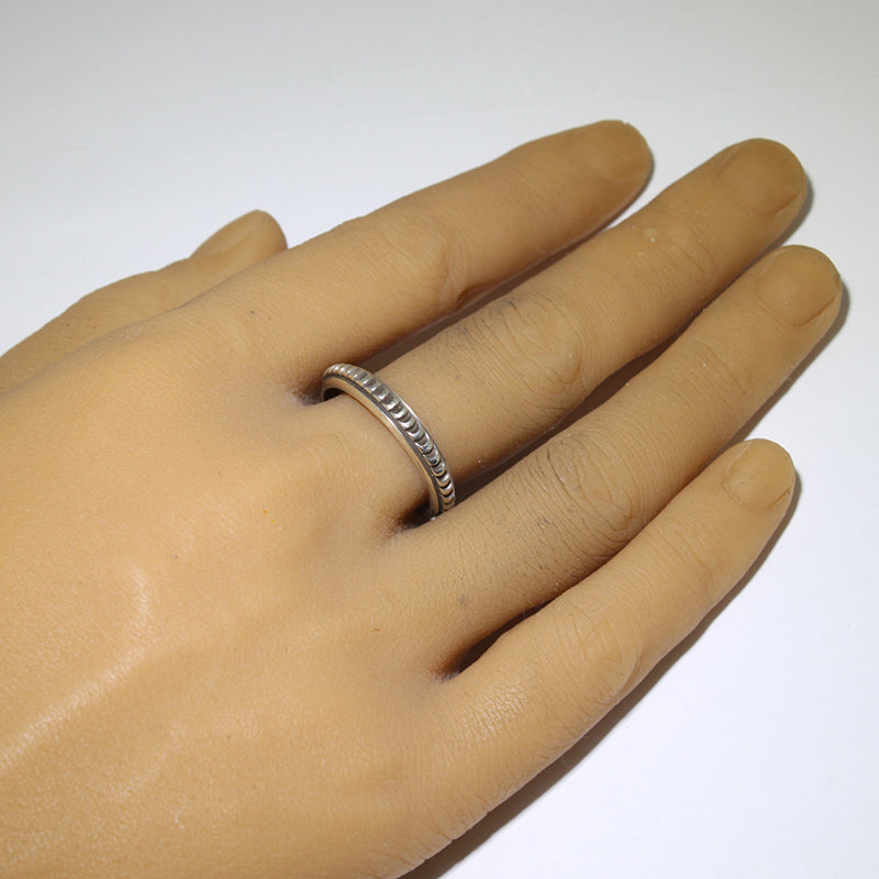 Silver Ring by Tsosie Orville White- 12.5