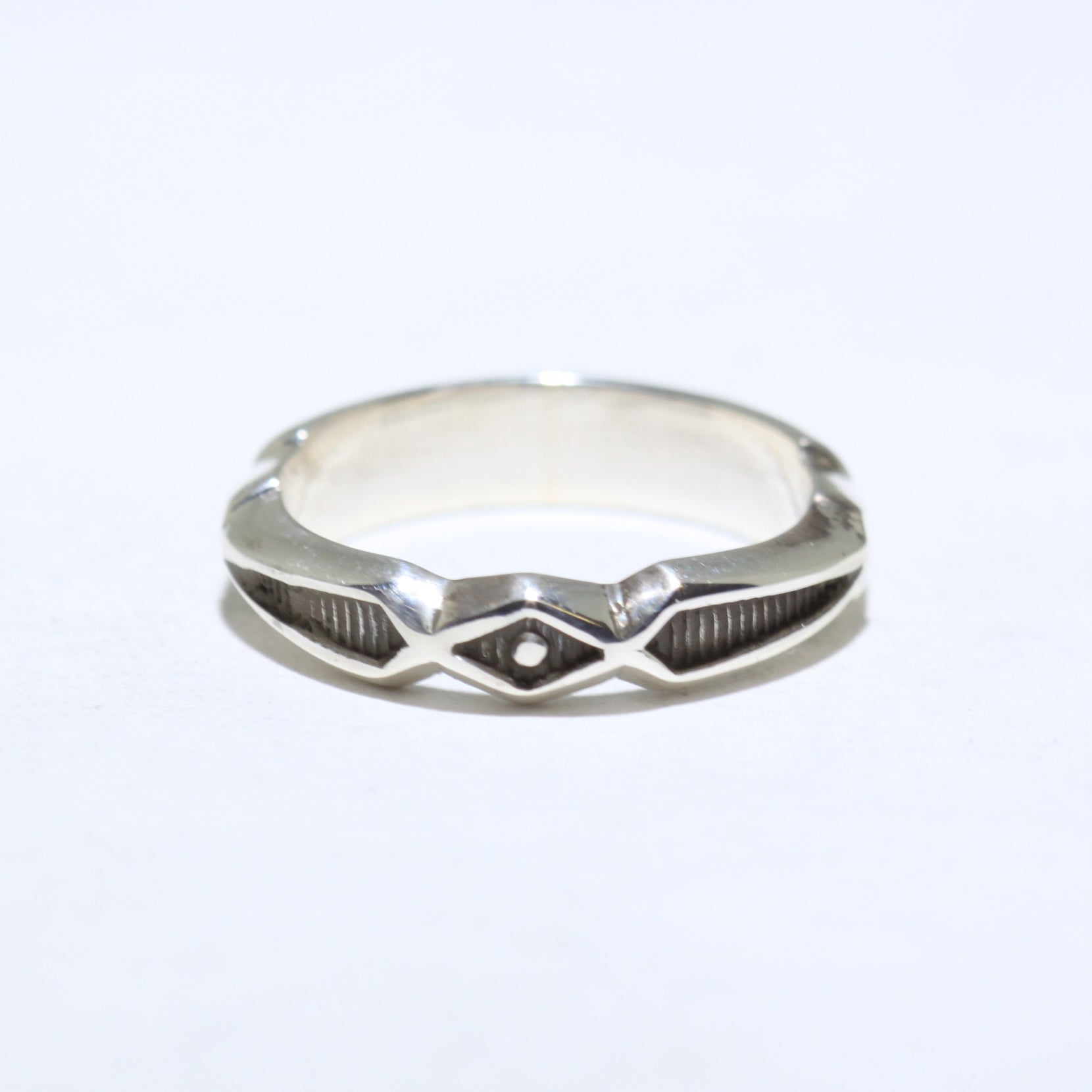 Half Round Stamp Ring by Jennifer Curtis