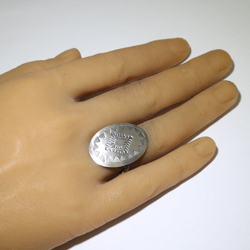 Silver Ring by Arnold Goodluck- 8.5