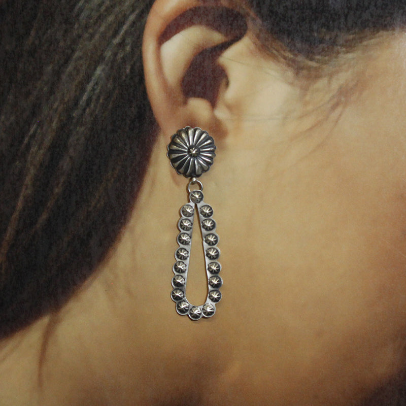 Silver Earrings by Navajo