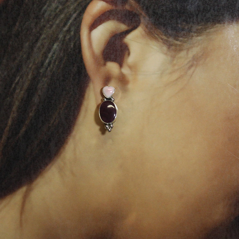Heart Earrings by Navajo