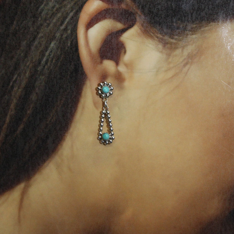 Turquoise Earrings by Navajo