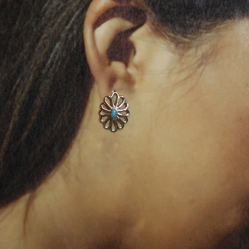 Turquoise Earrings by Navajo