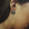 Silver Earrings by Tsosie Orville White