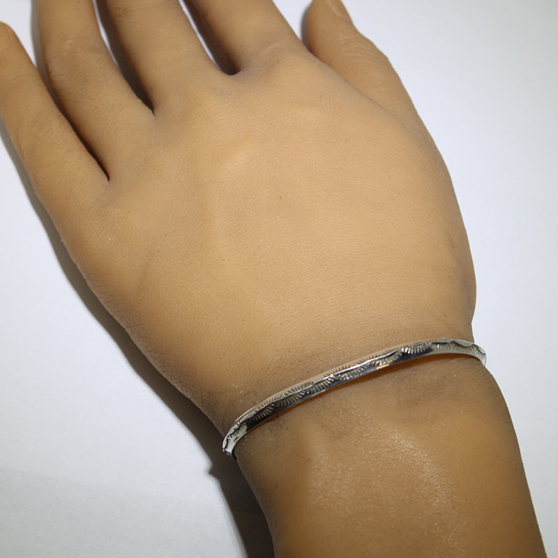 Silver Bracelet by Navajo 5-1/4"