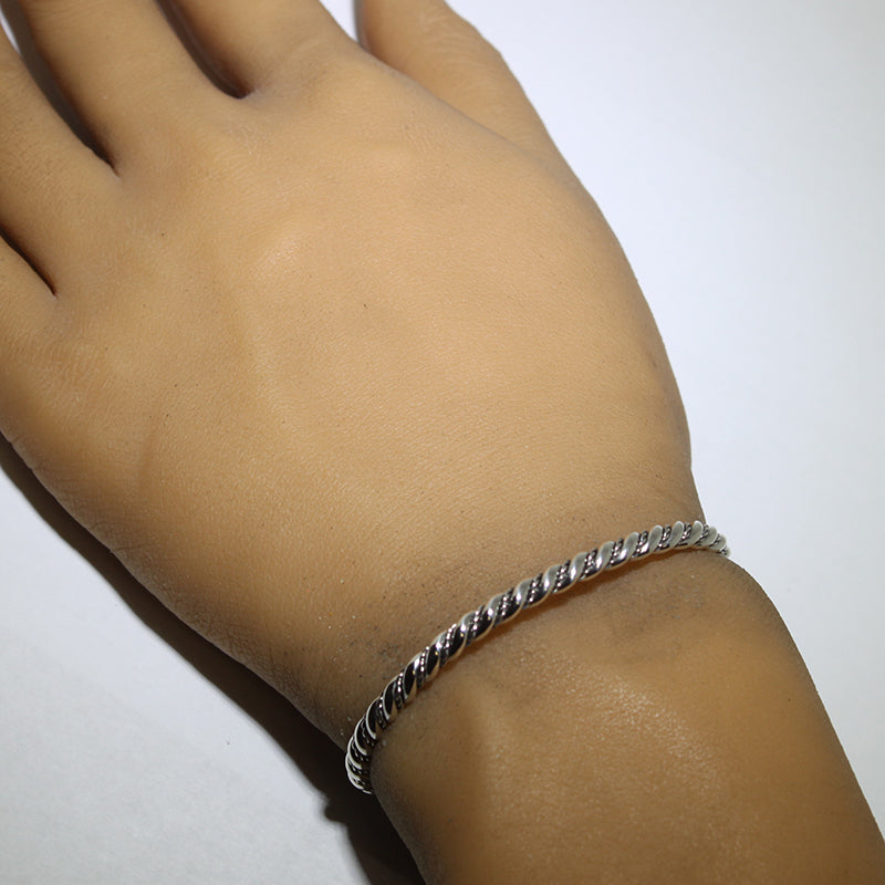 Silver Bracelet by Navajo 5"