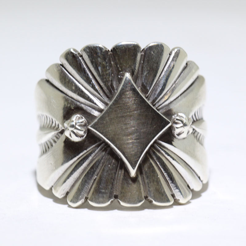 Silver Ring by Thomas Jim- 12.5