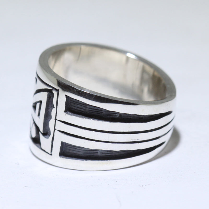Silver Ring by Clifton Mowa- 6