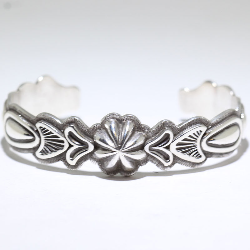 Silver Bracelet by Thomas Jim 5-1/4"