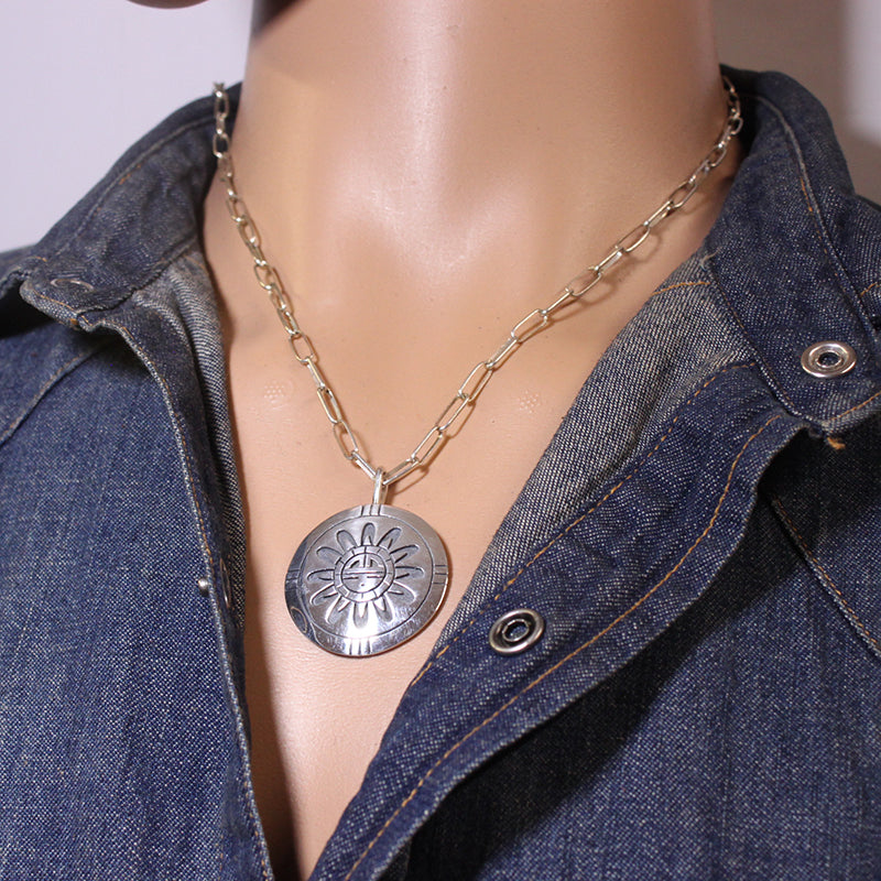 Silver Pendant by Clifton Mowa