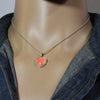 Red Spiny Heart Pendant by Reva Goodluck