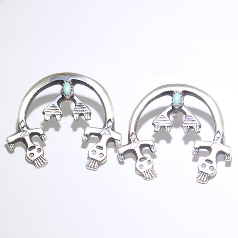 Silver Earrings by Navajo