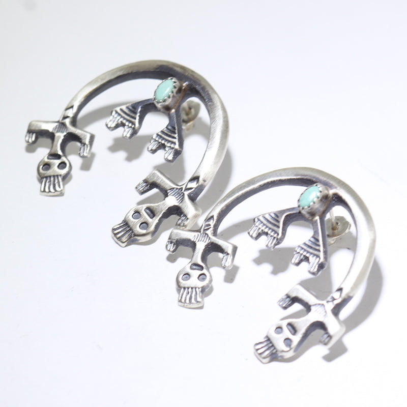 Silver Earrings by Navajo