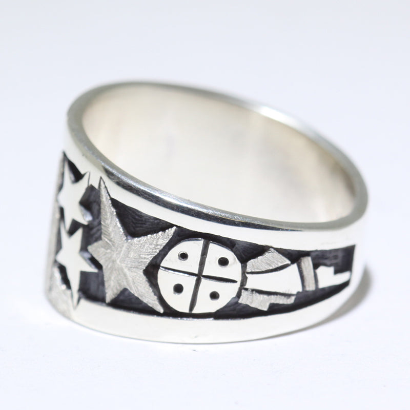 Silver Ring by Sparks Masawytewa- 8.5