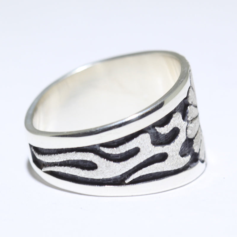 Silver Ring by Sparks Masawytewa- 9.5