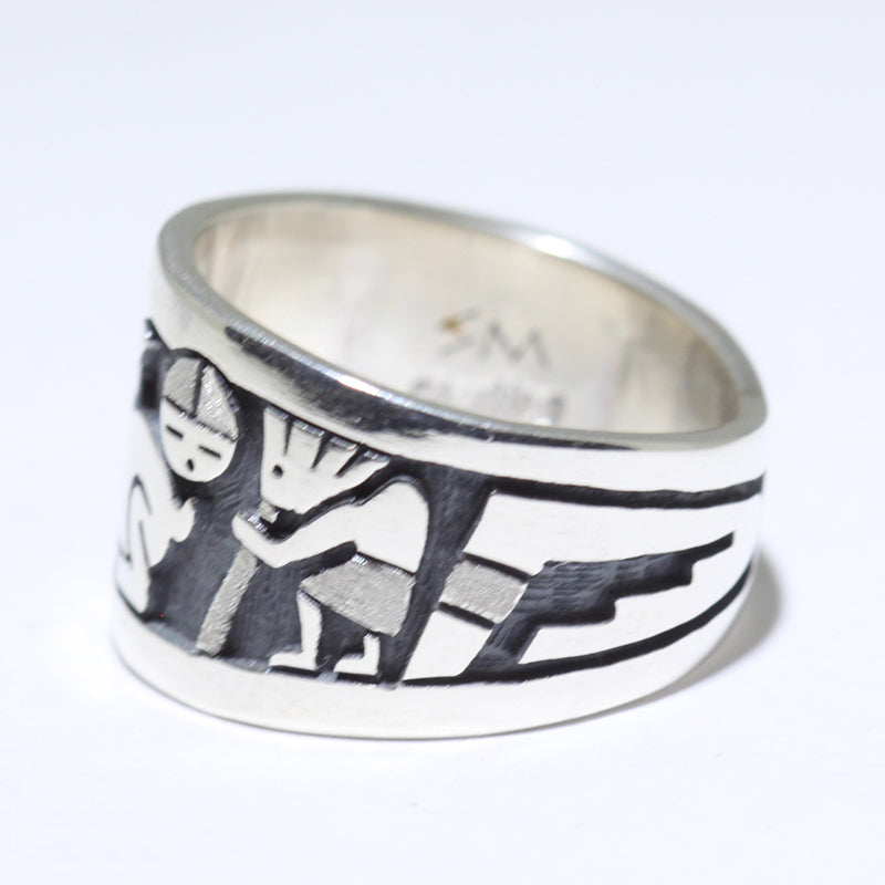 Silver Ring by Sparks Masawytewa- 7.5