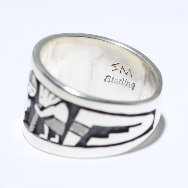 Silver Ring by Sparks Masawytewa- 7.5