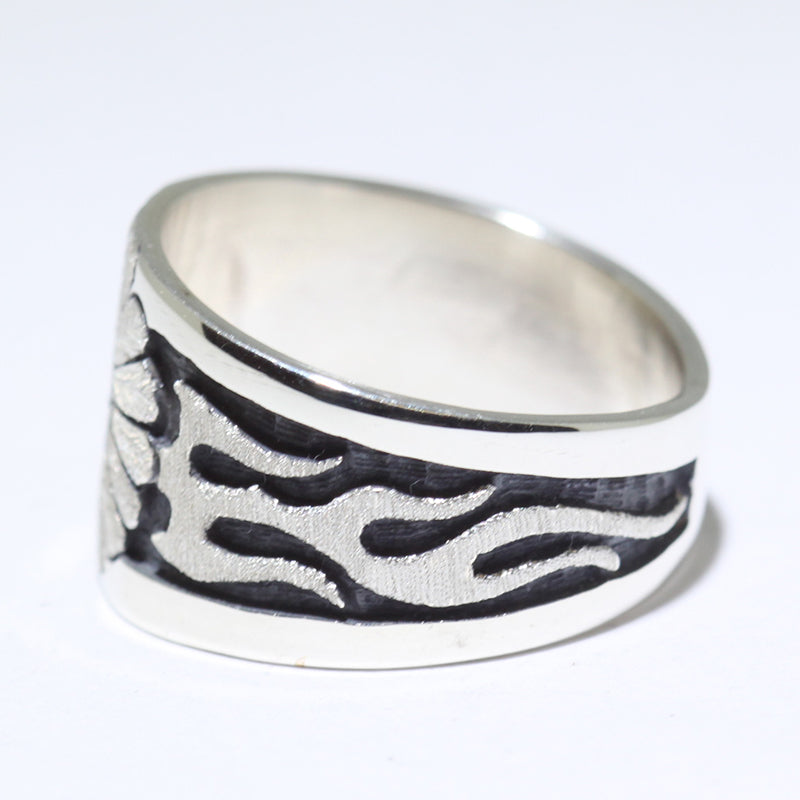 Silver Ring by Sparks Masawytewa- 8.5