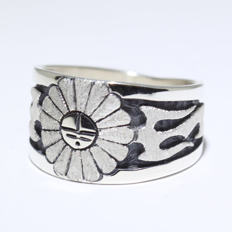 Silver Ring by Sparks Masawytewa- 10