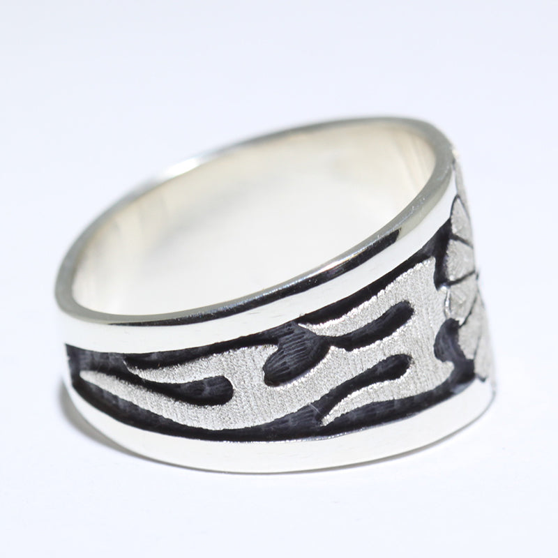 Silver Ring by Sparks Masawytewa- 10