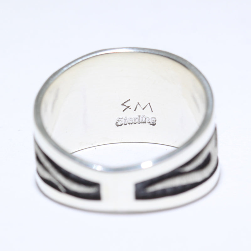 Silver Ring by Sparks Masawytewa- 10