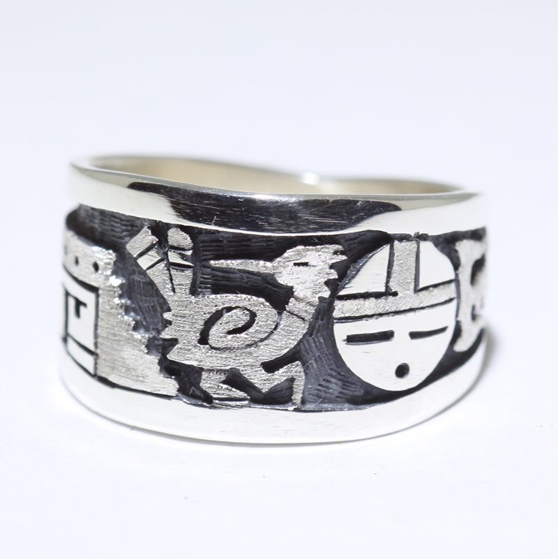 Silver Ring by Sparks Masawytewa- 9.5