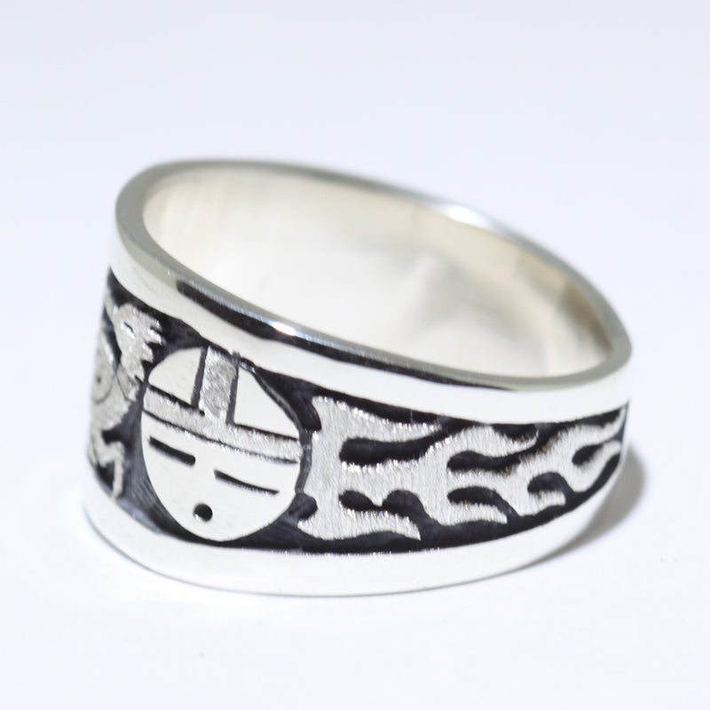 Silver Ring by Sparks Masawytewa- 9.5