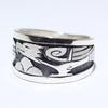 Silver Ring by Sparks Masawytewa- 9.5