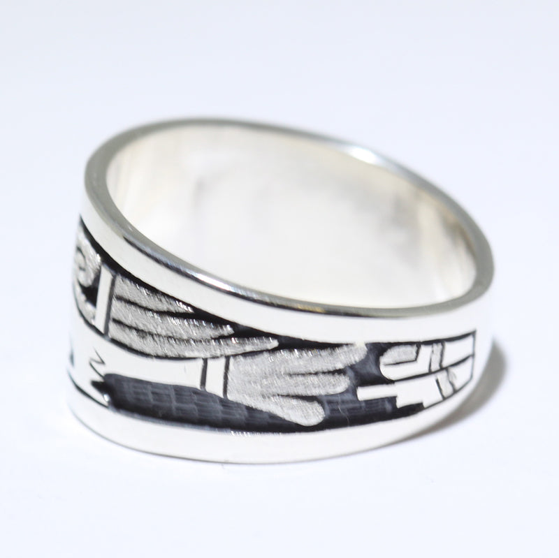 Silver Ring by Sparks Masawytewa- 9.5
