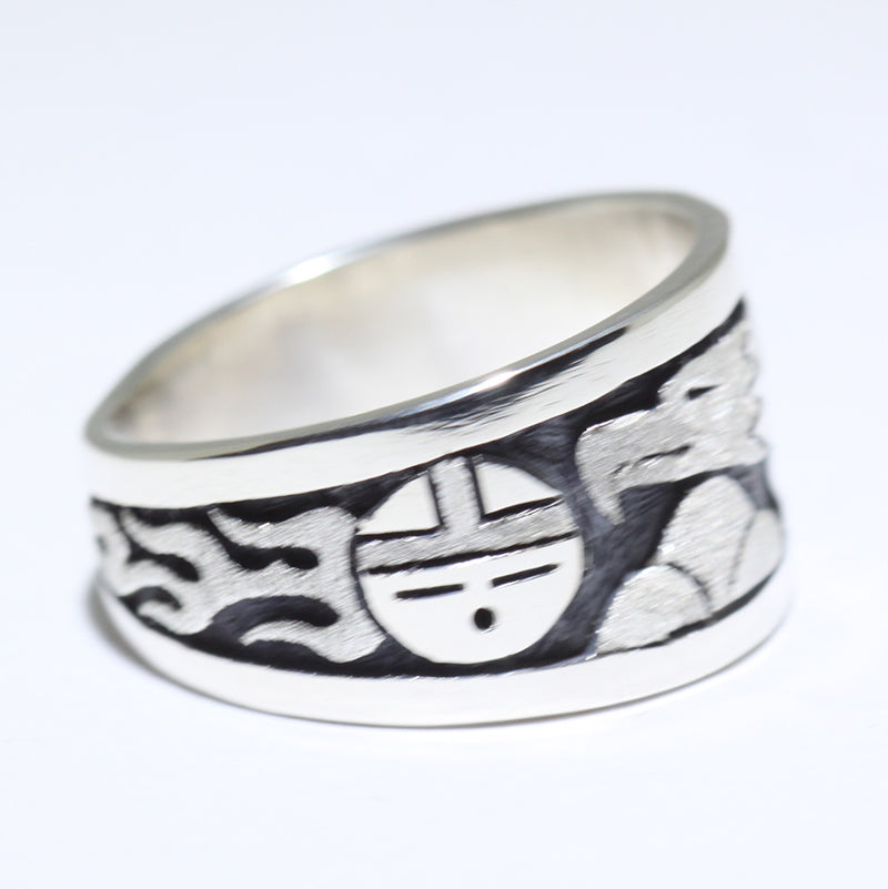 Silver Ring by Sparks Masawytewa- 9.5