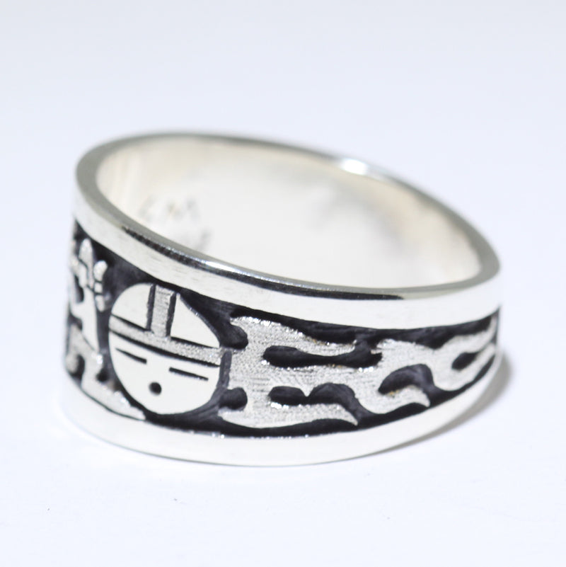 Silver Ring by Sparks Masawytewa- 10