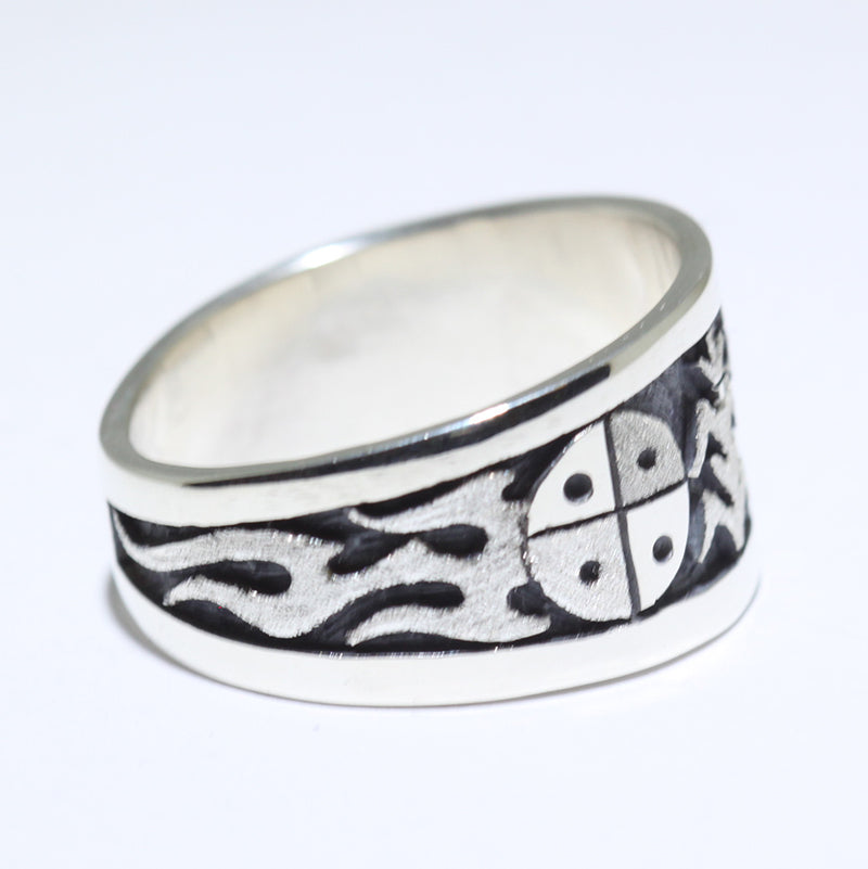 Silver Ring by Sparks Masawytewa- 10