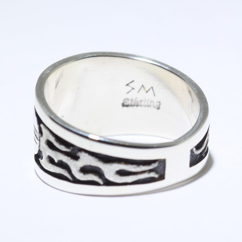 Silver Ring by Sparks Masawytewa- 10