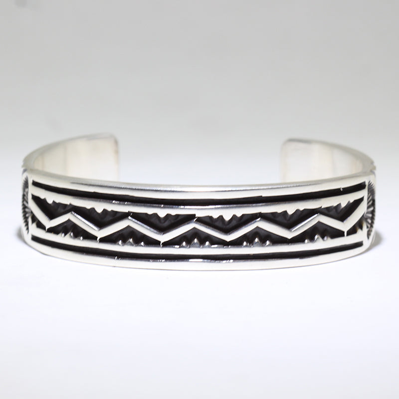 Silver Bracelet by Jake Tahe 6-1/4"