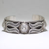 Silver Bracelet by Calvin Martinez 5-3/4"