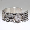 Silver Bracelet by Calvin Martinez 5-3/4"