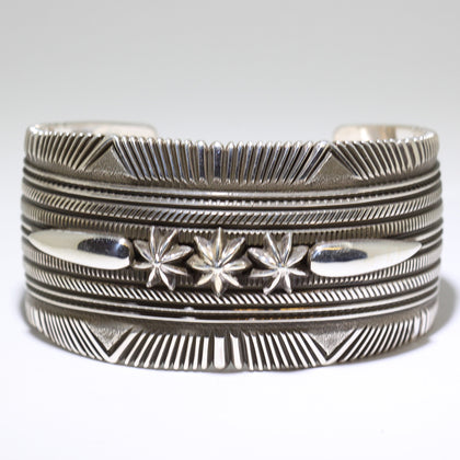 Silver Bracelet by Ron Bedonie 5-3/4