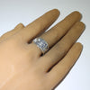 Silver Ring by Sparks Masawytewa- 10