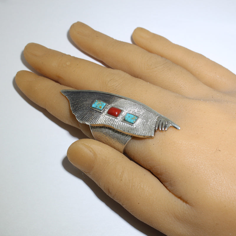 Feather Ring by Philander Begay- 9