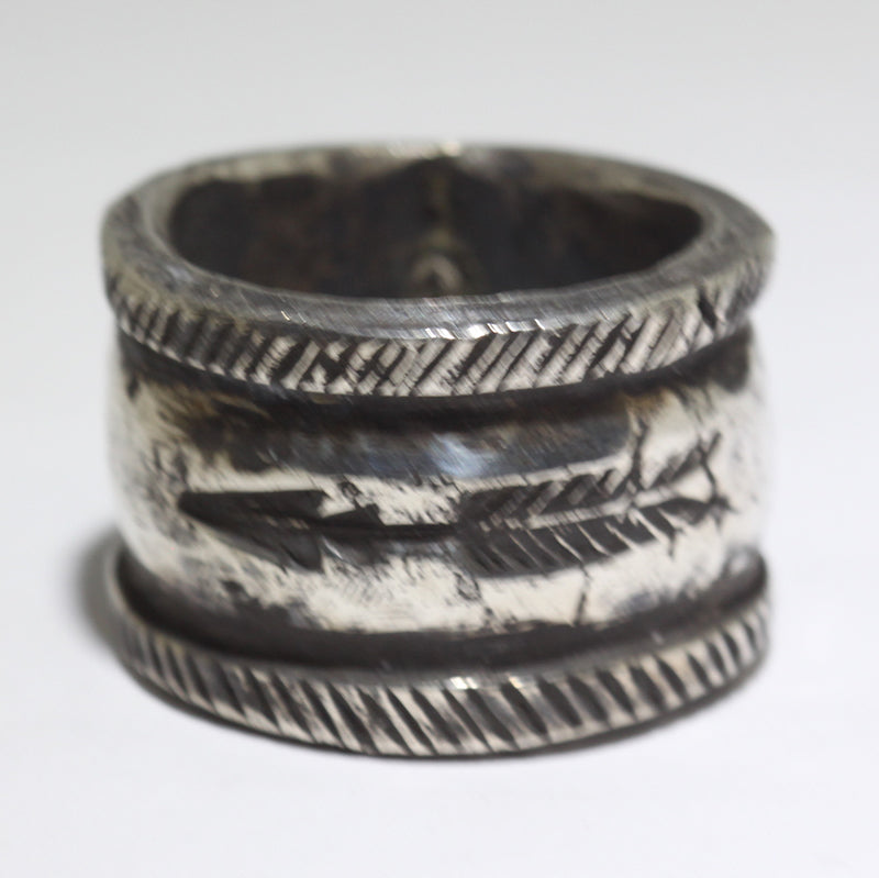 Coin Silver Ring by Jock Favour- 10.5