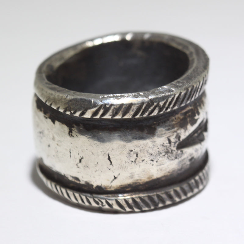 Coin Silver Ring by Jock Favour- 10.5
