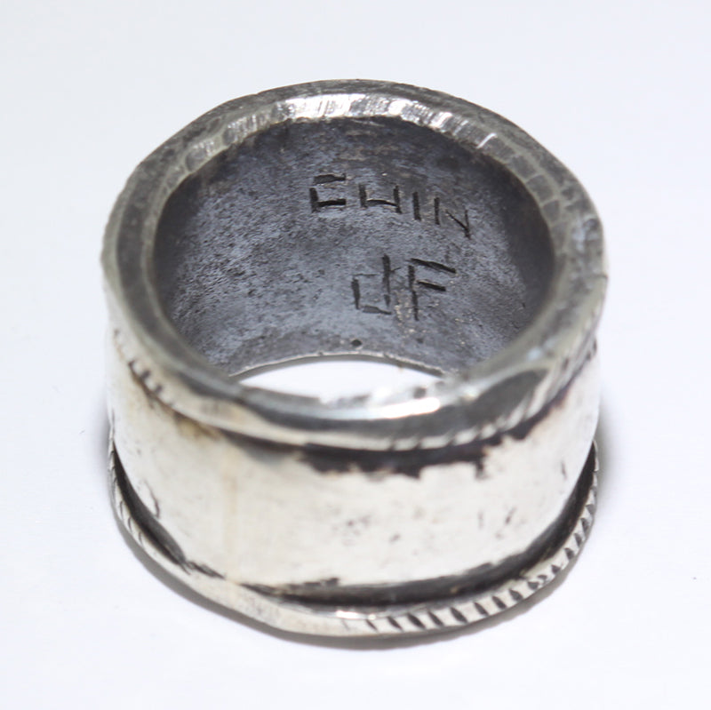 Coin Silver Ring by Jock Favour- 10.5