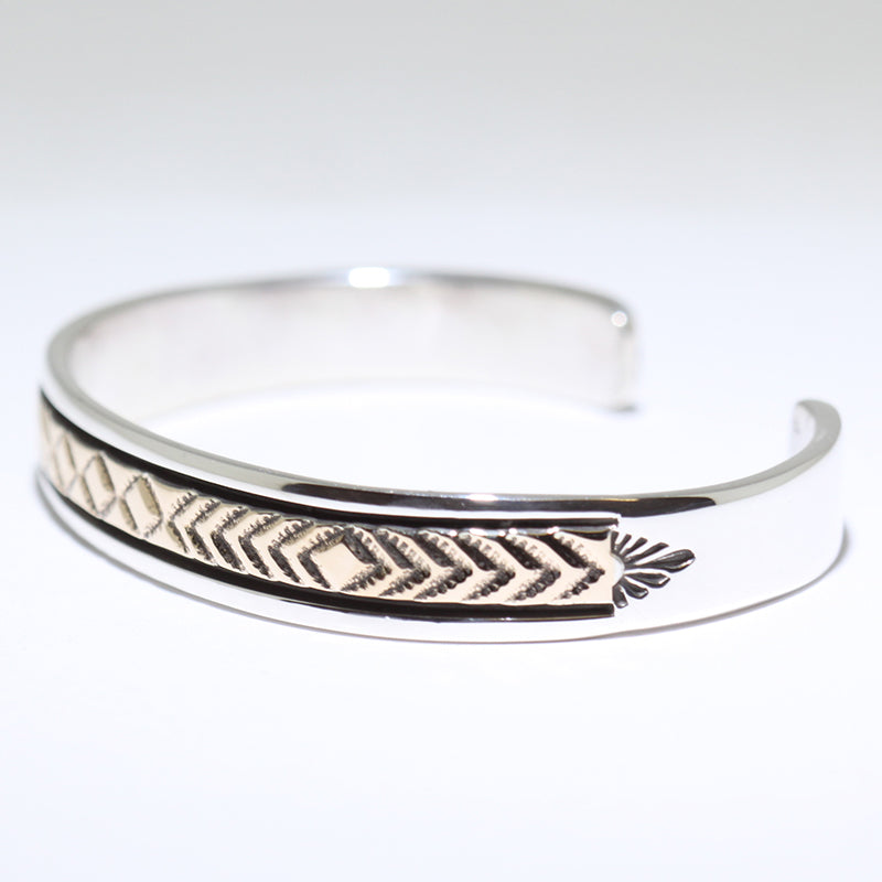 14K & Silver Bracelet by Bruce Morgan (0.37")