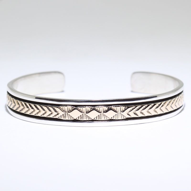 14K & Silver Bracelet by Bruce Morgan (0.37")