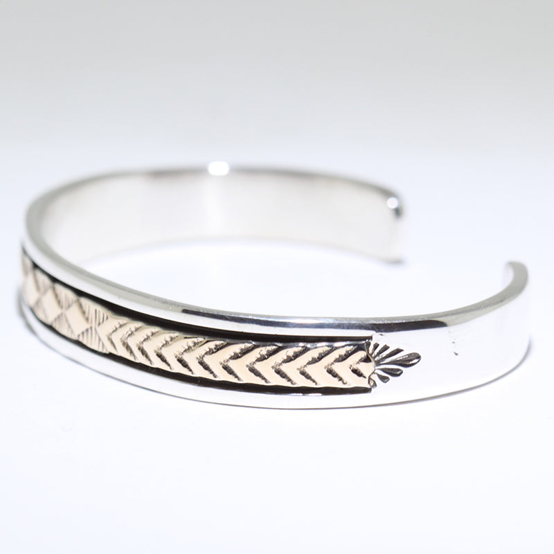 14K & Silver Bracelet by Bruce Morgan (0.37")