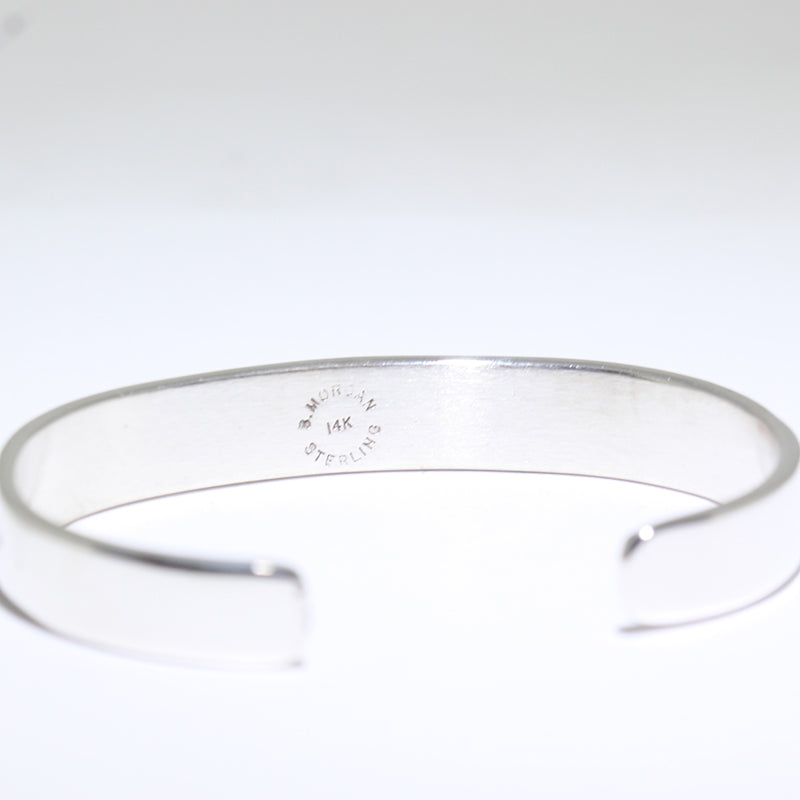14K & Silver Bracelet by Bruce Morgan (0.37")