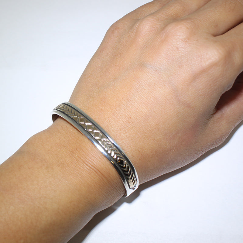 14K & Silver Bracelet by Bruce Morgan (0.37")